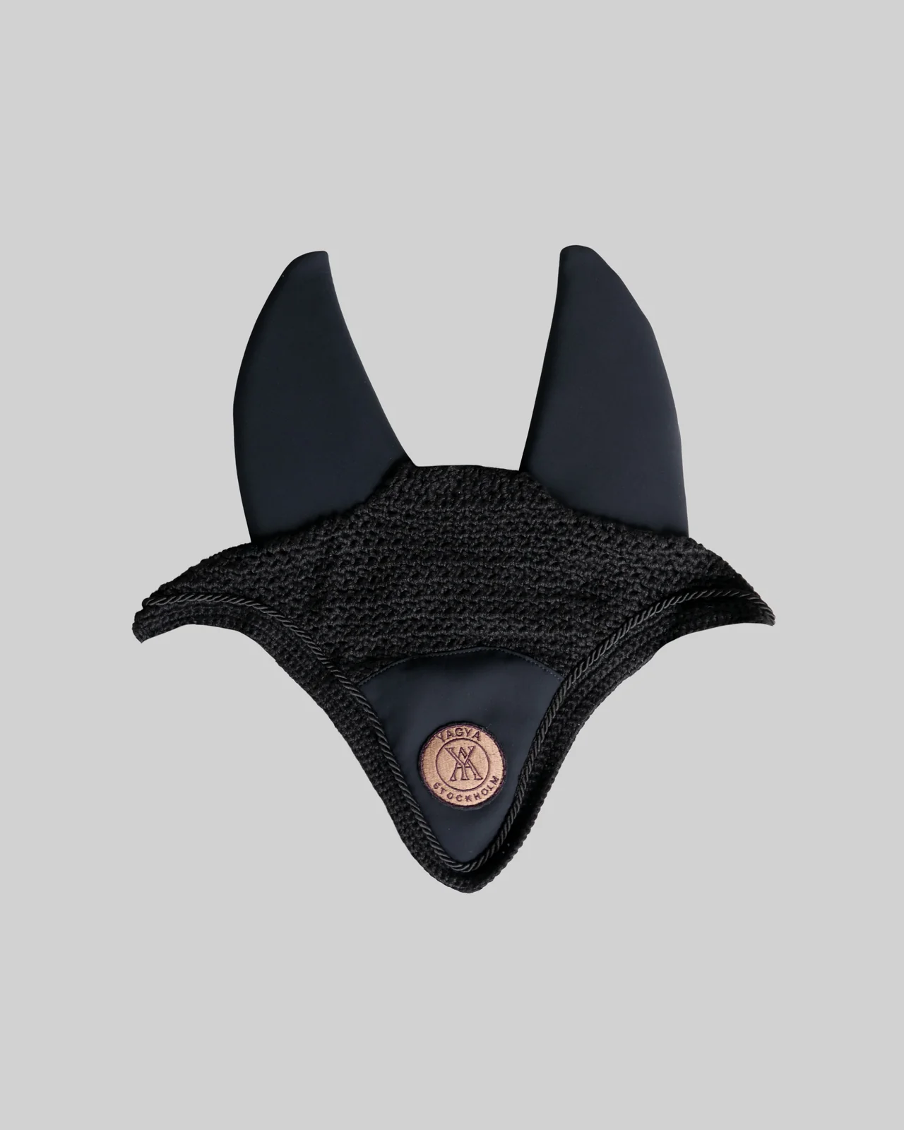 Yagya Performance Horse Bonnet-Horsewear - Misc - Fly Bonnets-Yagya-Black-Full-Manhattan Saddlery