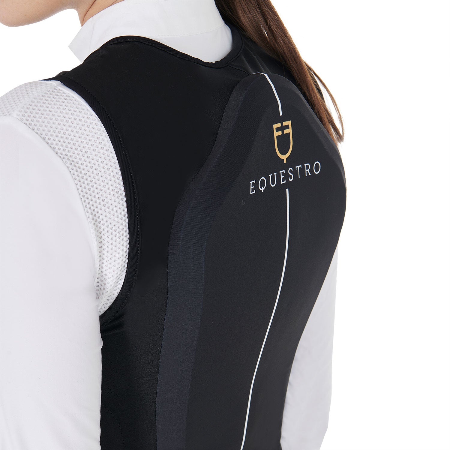 Equestro Adult Level 2 Back Protector-Safety Vests-Equestro-Black-XS-X6A - 158/167 cm-Manhattan Saddlery