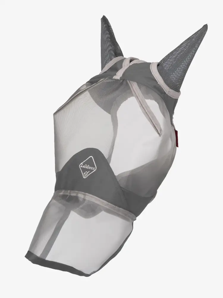 LeMieux Armourshield Pro Full Fly Mask-Horsewear - Misc - Fly Masks-LeMieux-Gray-XS-Manhattan Saddlery
