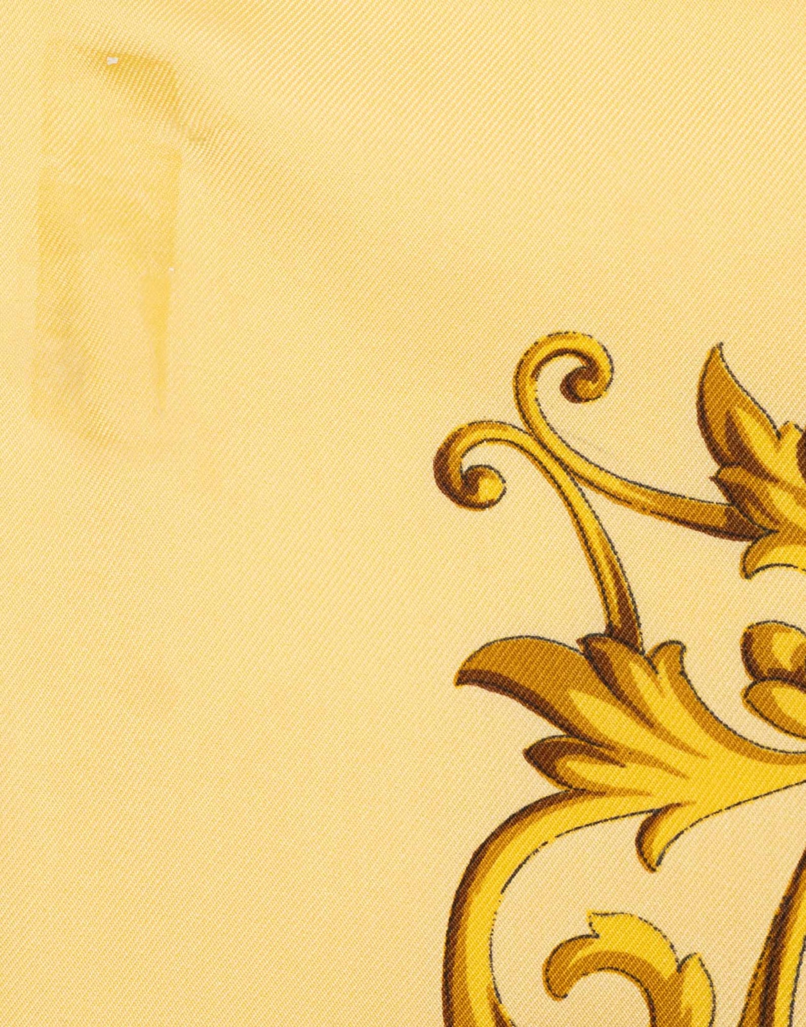 Celine 80s Yellow and Gold Equestrian Silk Scarf-Accessory-Celine-Manhattan Saddlery