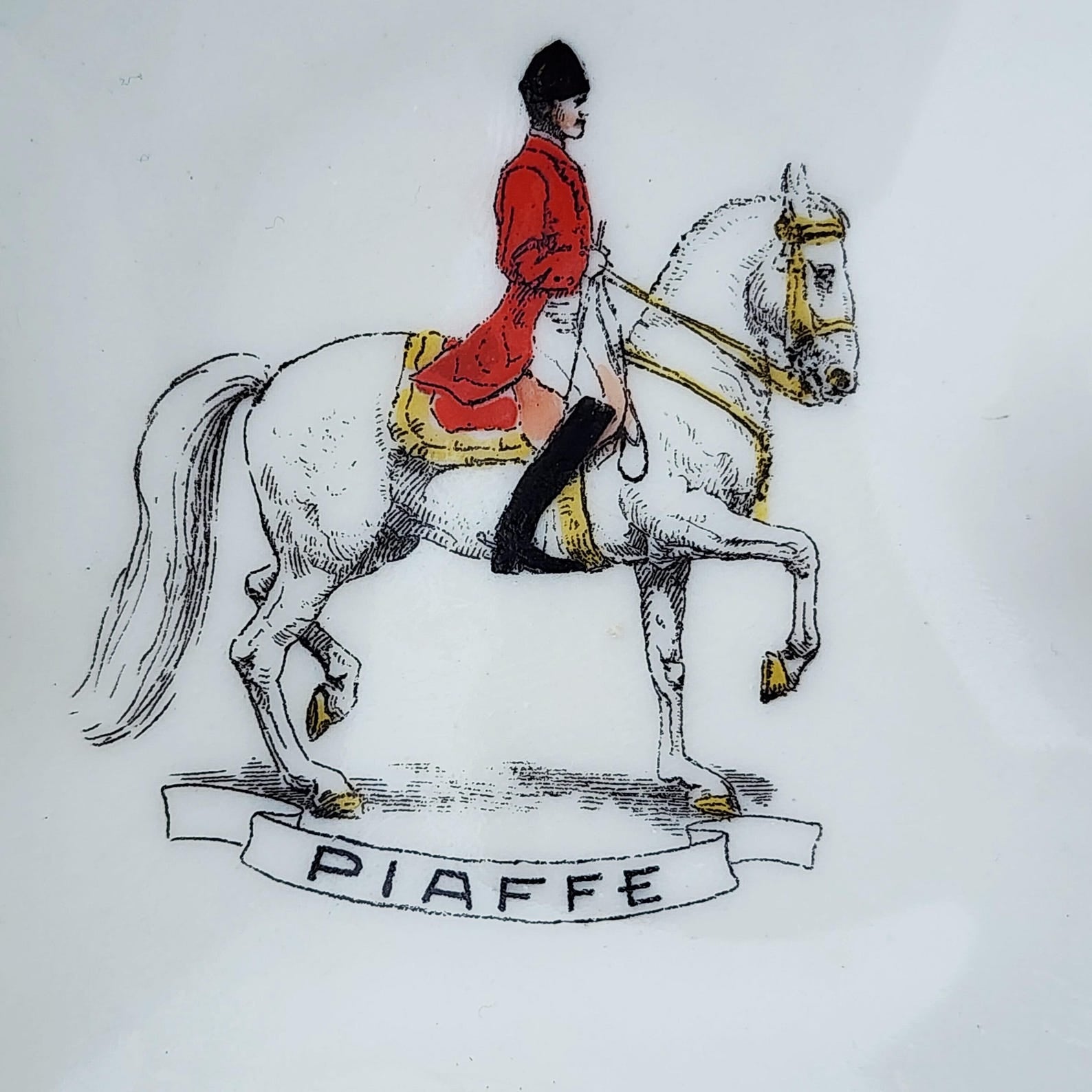 Vintage Porcelain Dressage Dish-Gifts - Home Goods-Manhattan Saddlery-Manhattan Saddlery