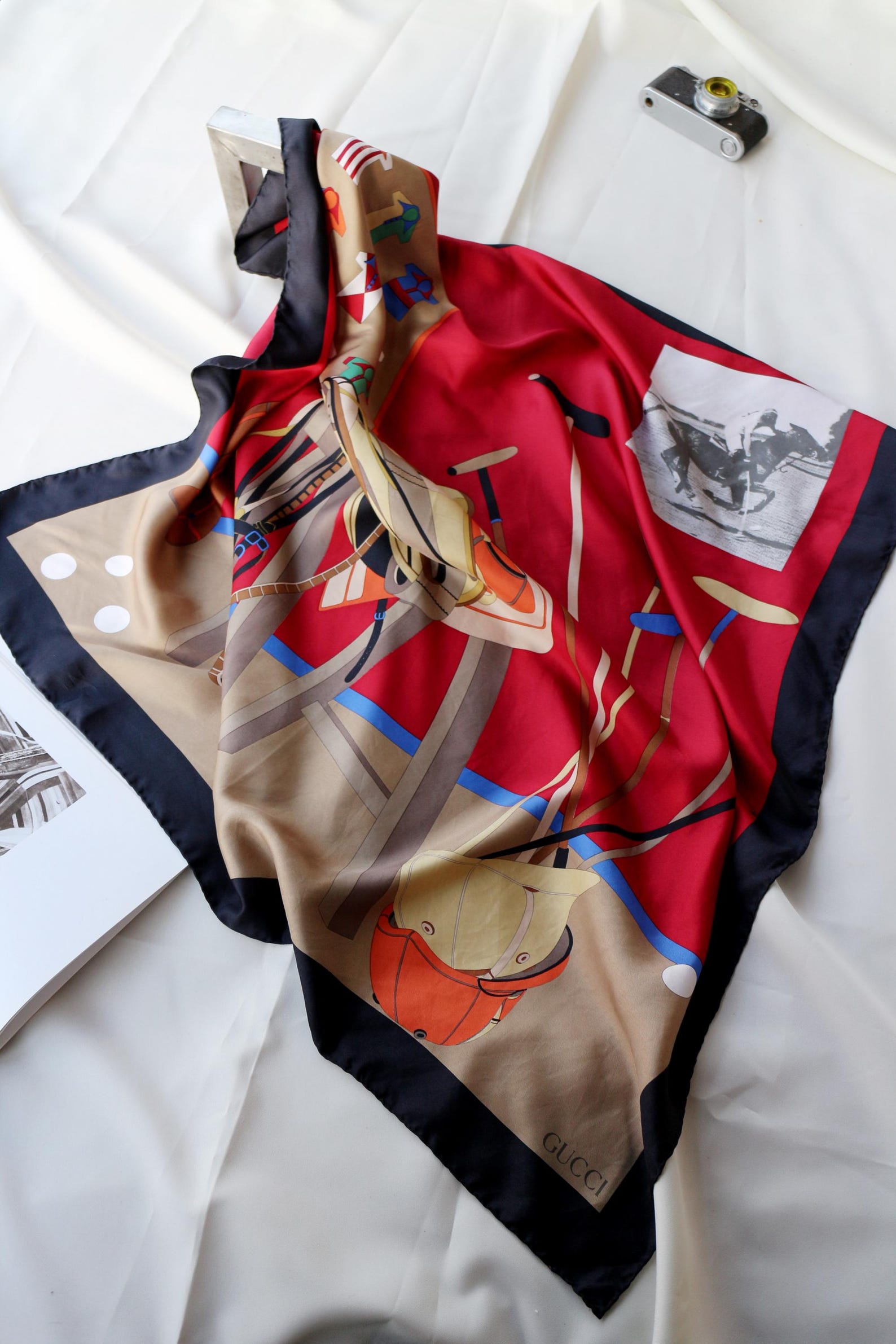 Vintage Gucci Equestrian Scarf-Accessory-Gucci-Manhattan Saddlery