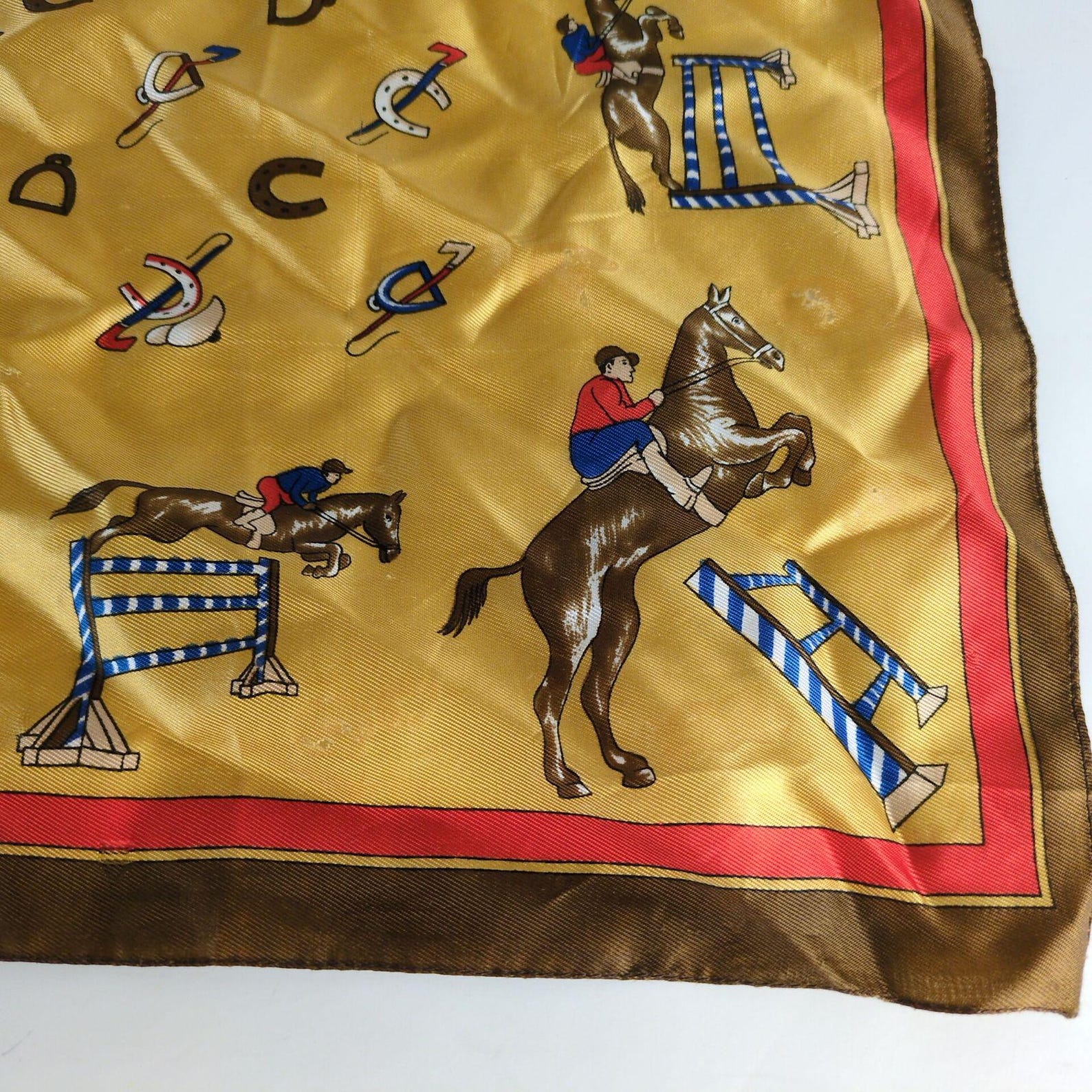 Vintage Show Jumping Kerchief-Accessory-Manhattan Saddlery-Manhattan Saddlery