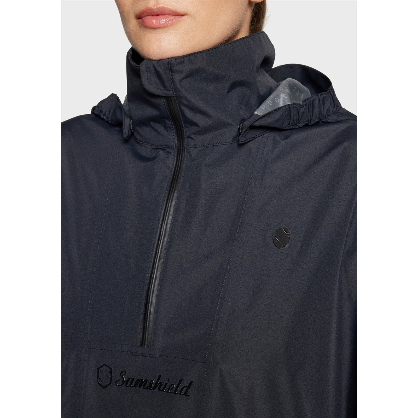 Samshield Elfida Rain Cape-Sportswear - Ladies - Jackets-LeMieux-Black-S-Manhattan Saddlery