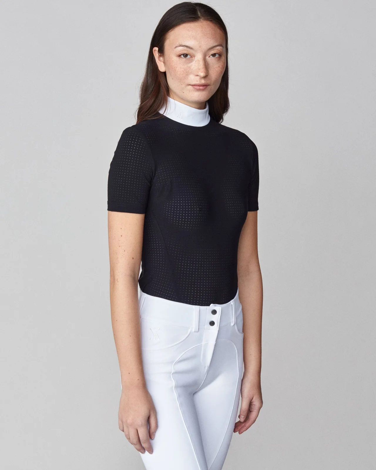 Yagya Timeless Short Sleeve Mesh-Show Shirts - Ladies Show Shirt-Yagya-Black-XXS-Manhattan Saddlery