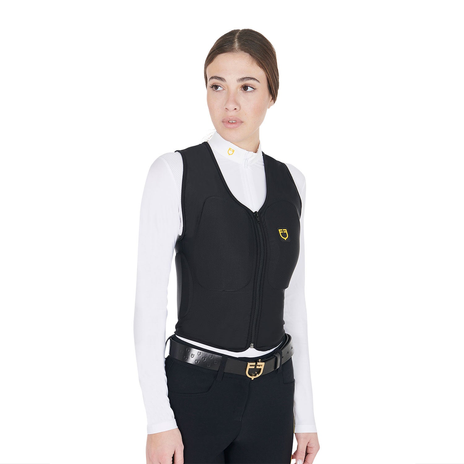 Equestro Adult Level 2 Back Protector-Safety Vests-Equestro-Black-XS-X6A - 158/167 cm-Manhattan Saddlery