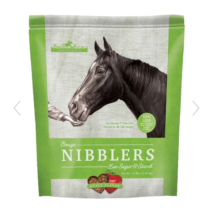 Omega Nibblers Low Sugar & Starch-Staple Supplies - Treats-RJ Matthews-Apple-Manhattan Saddlery