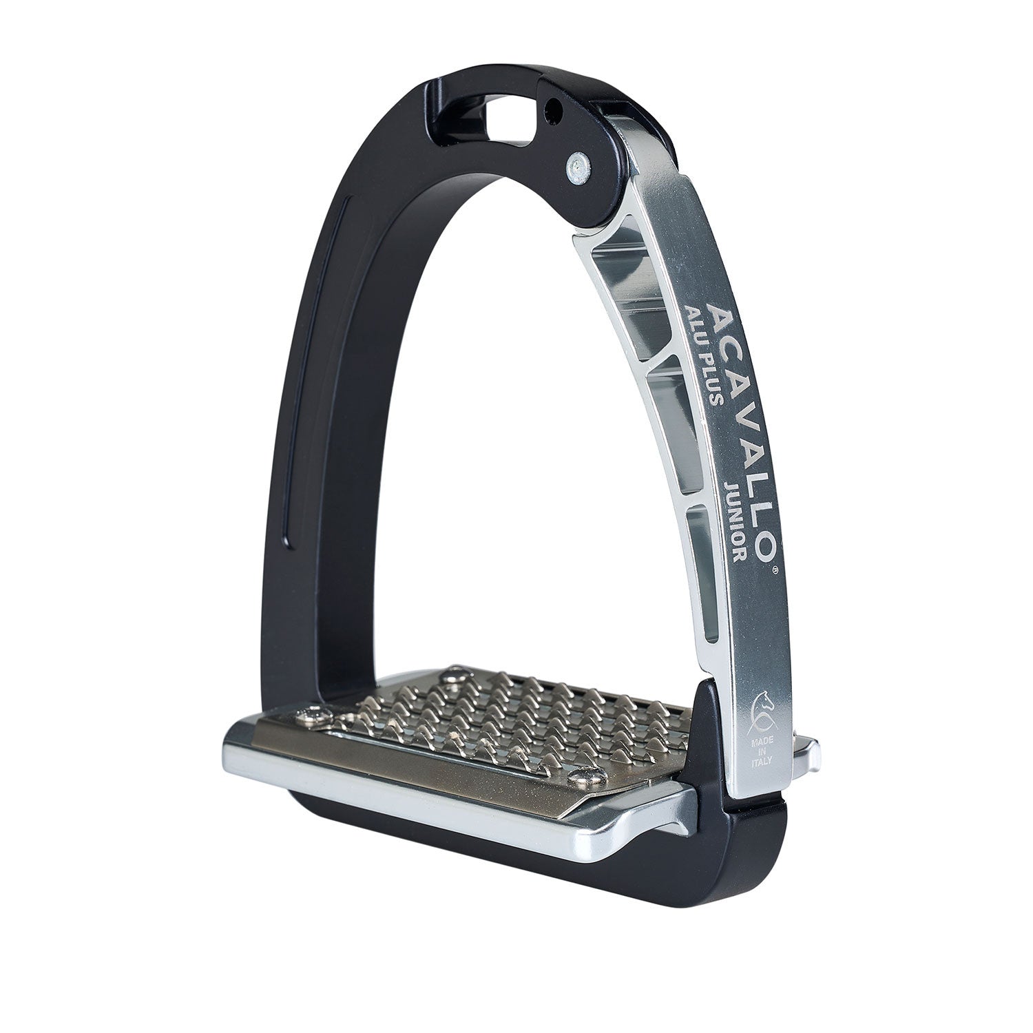 Acavallo Arena Aluplus Junior Stirrups-Stirrup Irons & Leathers - Stirrup Irons-Amahorse-Black-Manhattan Saddlery