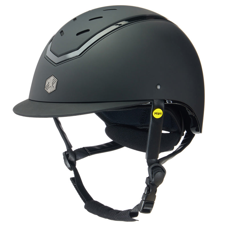 Charles Owen Kylo by EQX MIPS Helmet-Helmets-Charles Owen-Black Matte/Black Gloss - Regular-S-Manhattan Saddlery