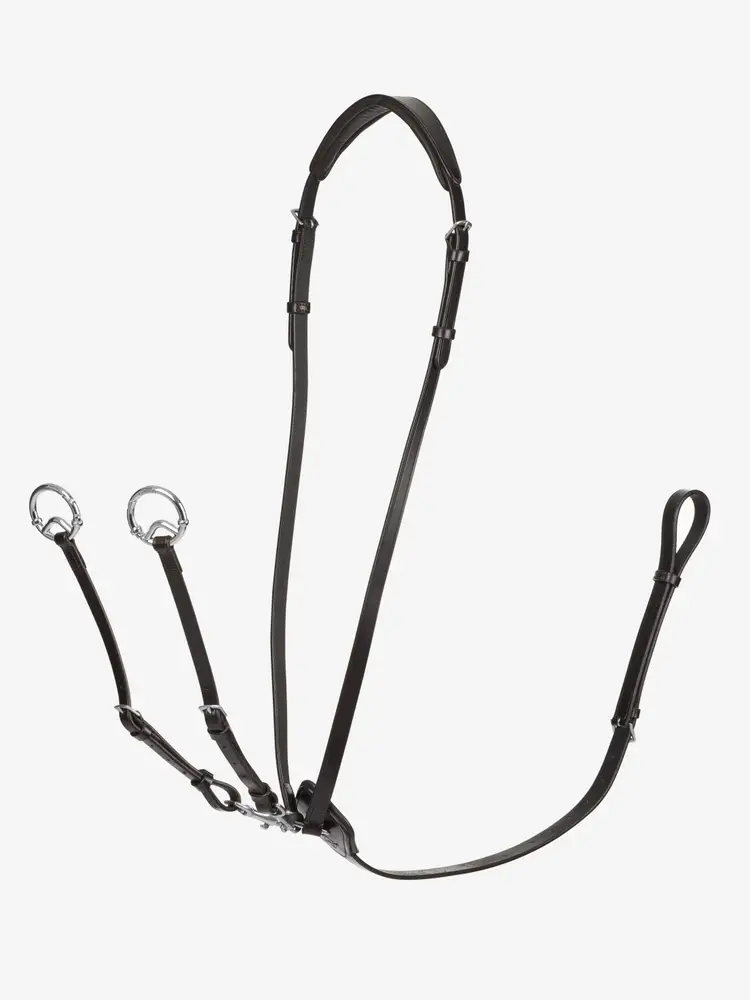 LeMieux Kudos Running Martingale-Martingales & Breastplates - Running Martingale-LeMieux-Black/Silver-Pony-Manhattan Saddlery