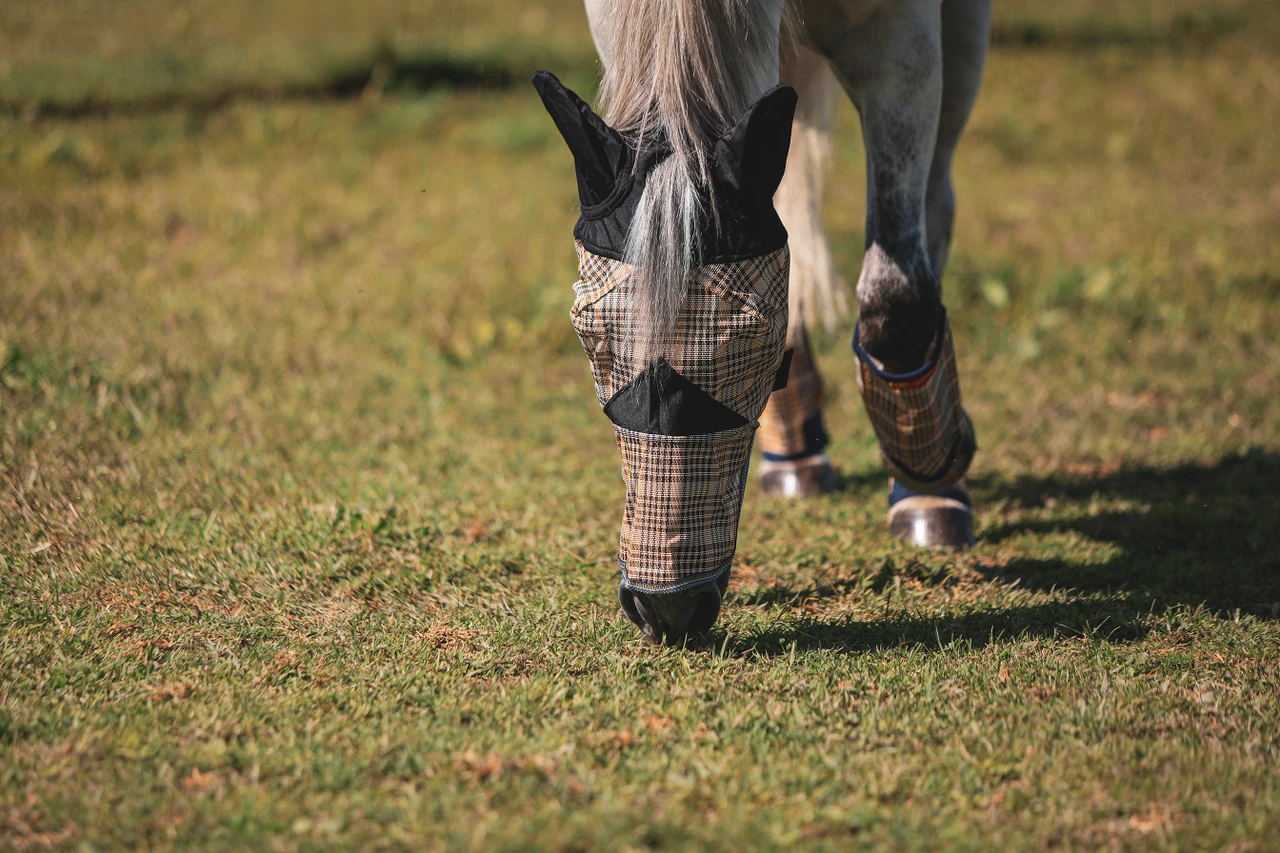 5/A Baker PVC Mesh Fly Mask with Ears