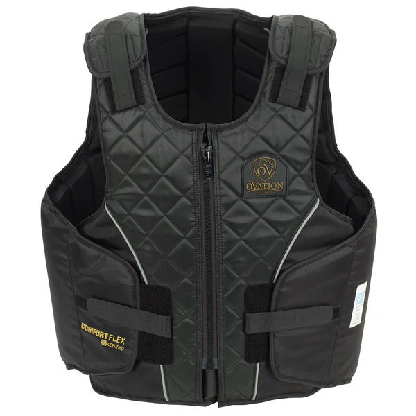 Ovation ComfortFlex Adult Body Protector-Safety Vests-ERS-Black-XS-Manhattan Saddlery