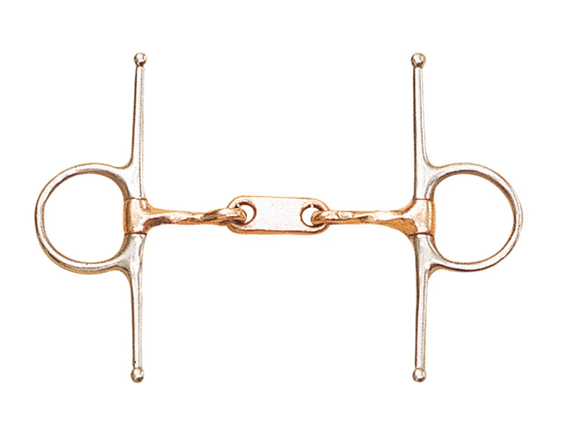 Centaur Stainless Steel Dr Bristol Full Cheek with Twisted Copper Mouth Bit-Bits-ERS-4.5-Manhattan Saddlery