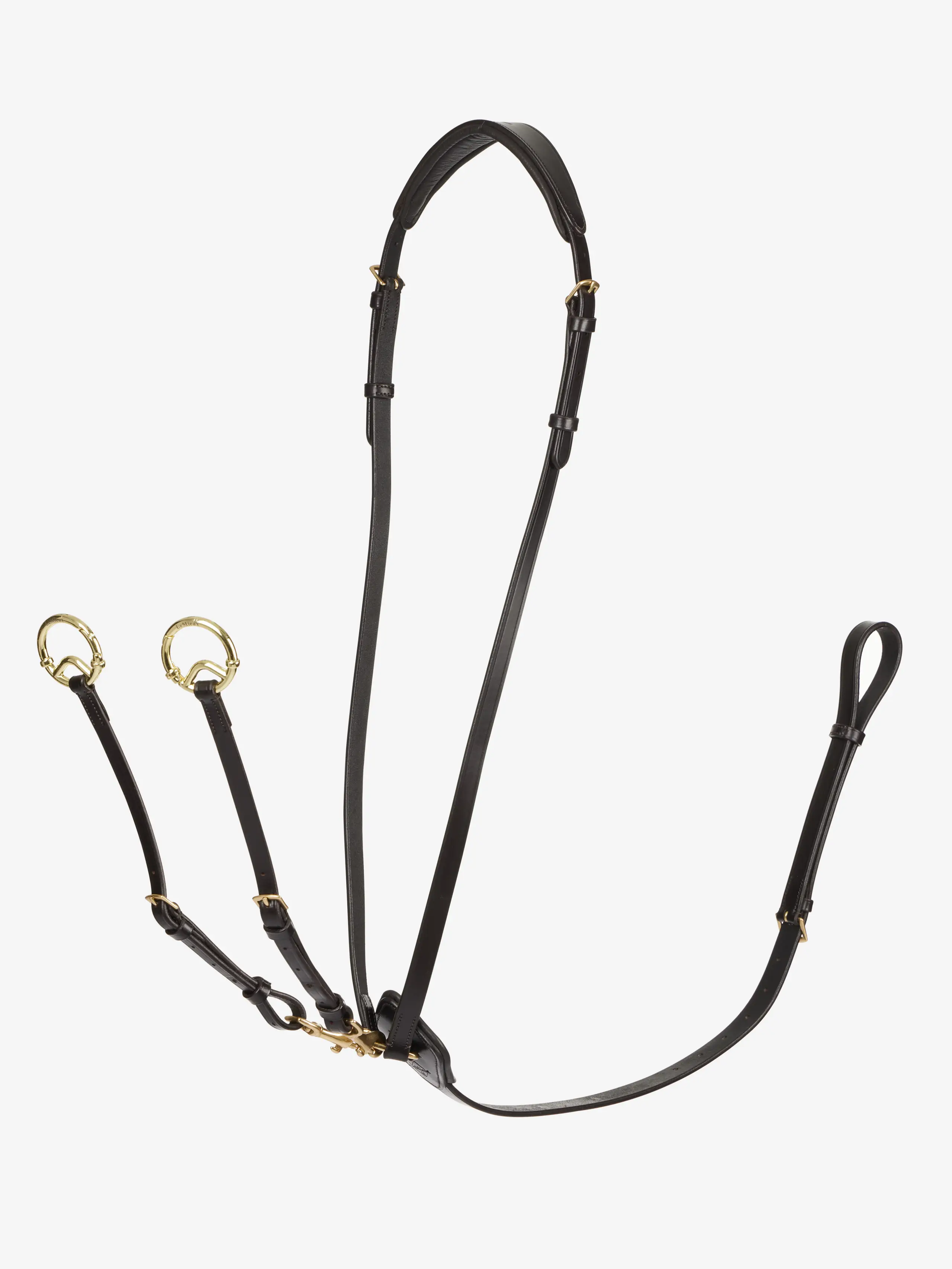 LeMieux Kudos Running Martingale-Martingales & Breastplates - Running Martingale-LeMieux-Black/Silver-Pony-Manhattan Saddlery