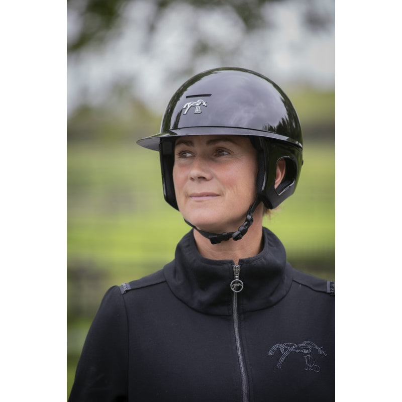 Pénélope by Freejump Helmet Long Visor-Helmets - Helmets-Pénélope-Matte Black-S / 52-56-Manhattan Saddlery