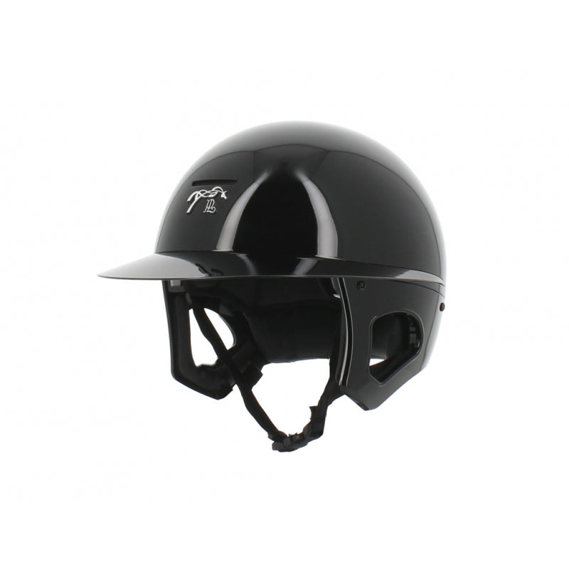 Pénélope by Freejump Helmet Long Visor-Helmets - Helmets-Pénélope-Glossy Black-S / 52-56-Manhattan Saddlery
