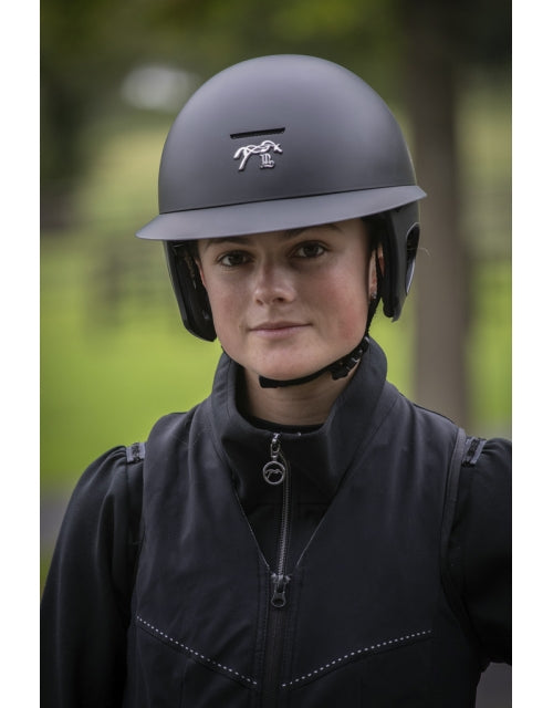 Pénélope by Freejump Helmet Long Visor-Helmets - Helmets-Pénélope-Matte Black-S / 52-56-Manhattan Saddlery