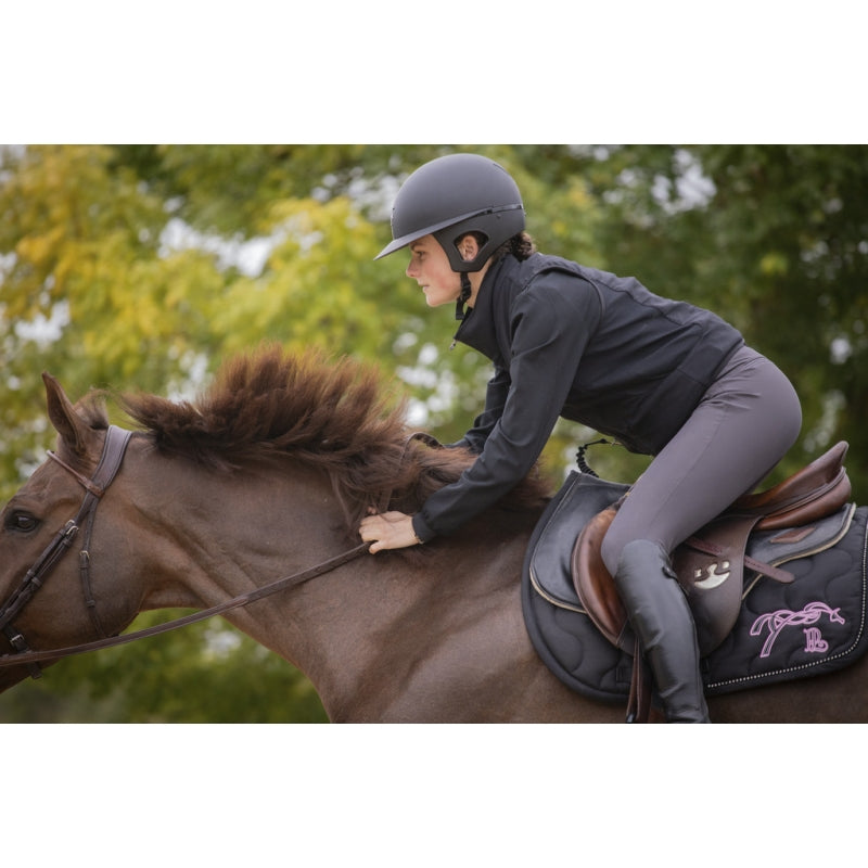 Pénélope by Freejump Helmet Long Visor-Helmets - Helmets-Pénélope-Matte Black-S / 52-56-Manhattan Saddlery