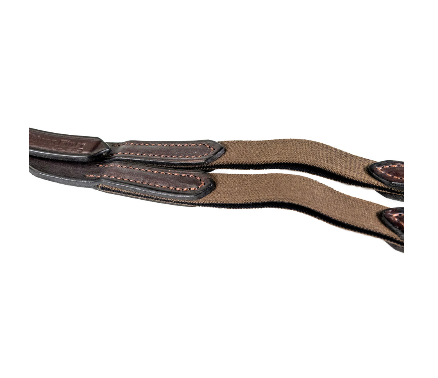 Nunn Finer Elastic Running Martingale Attachment-Martingales & Breastplates - Running Martingale-Nunn Finer-Black/Brass-Cob-Manhattan Saddlery