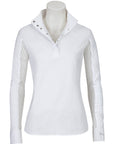 RJ Classics Lauren Ladies' Show Shirt White Stripe-Show Shirts - Ladies Show Shirt-RJ Classics-White Stripe-L-Manhattan Saddlery