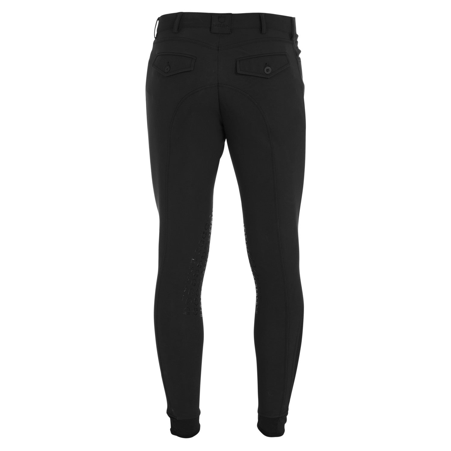 Equestro Men's Slim Fit Grip Breeches with Logo