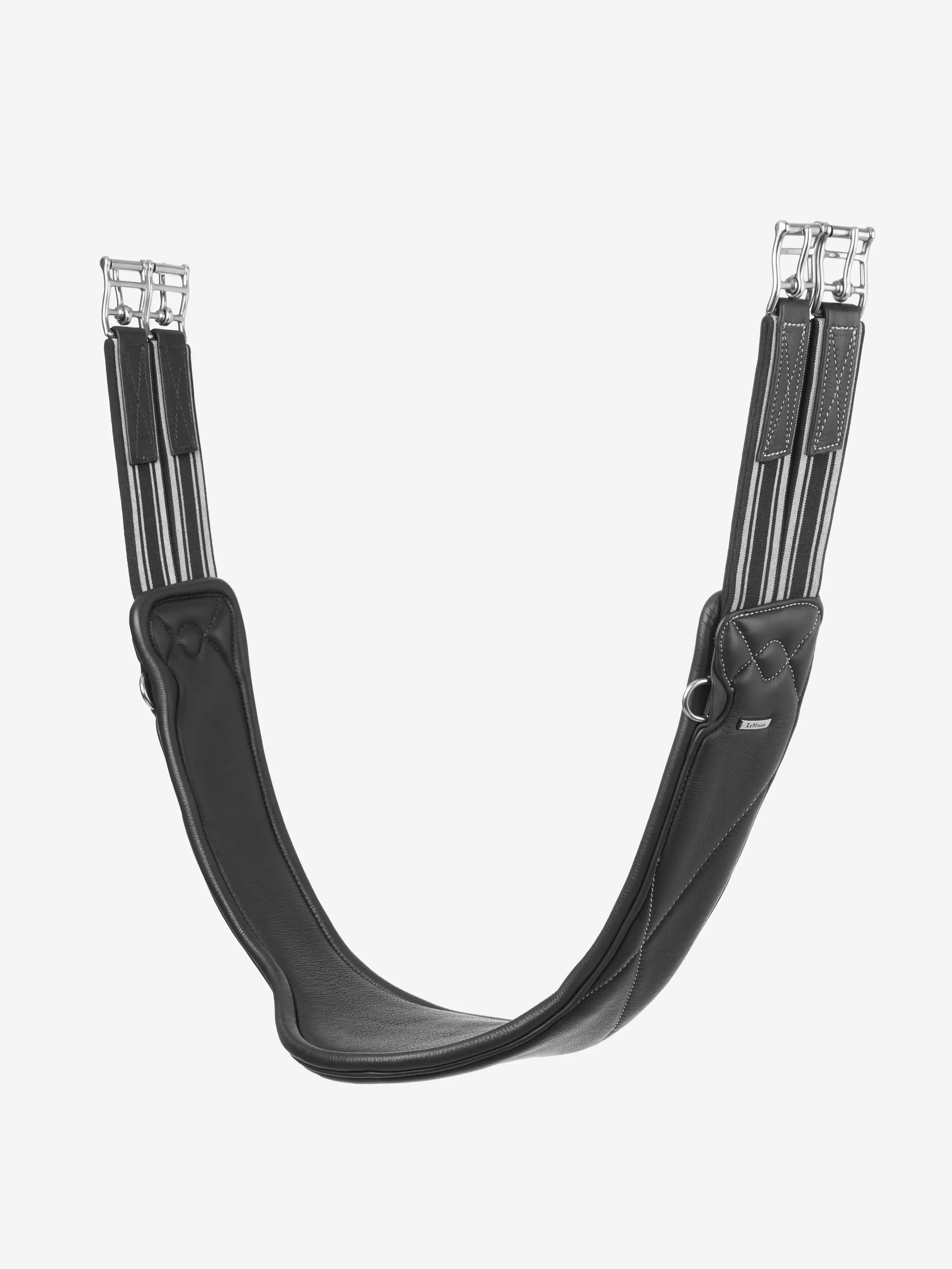 LeMieux Arika Contoured Long Girth-Girths - Hunter - Jumper-LeMieux-Black-40"-Manhattan Saddlery