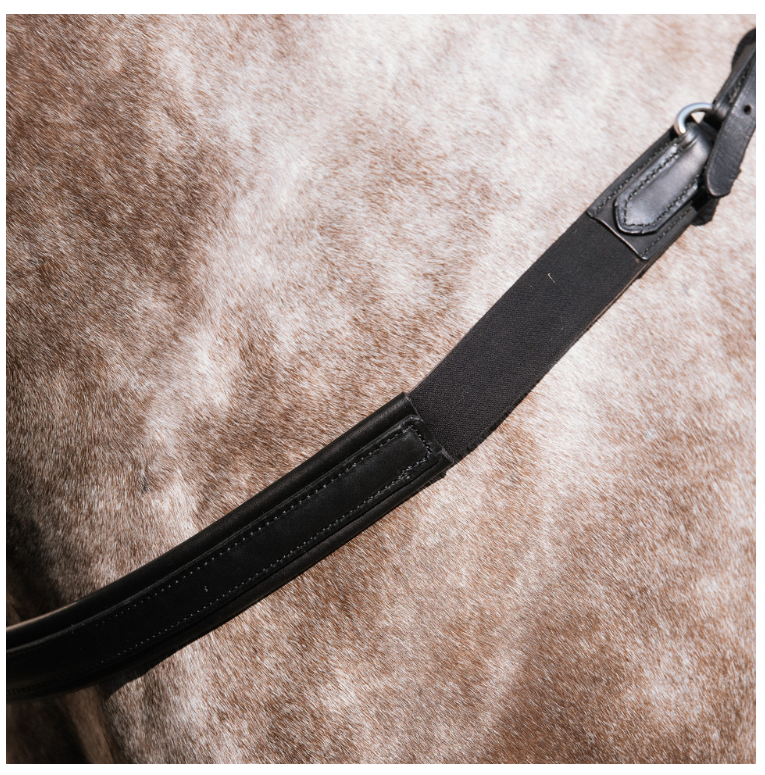 Nunn Finer Jumper Breastplate-Martingales & Breastplates - Breastplate-Nunn Finer-Black w/Brass-Cob-Manhattan Saddlery