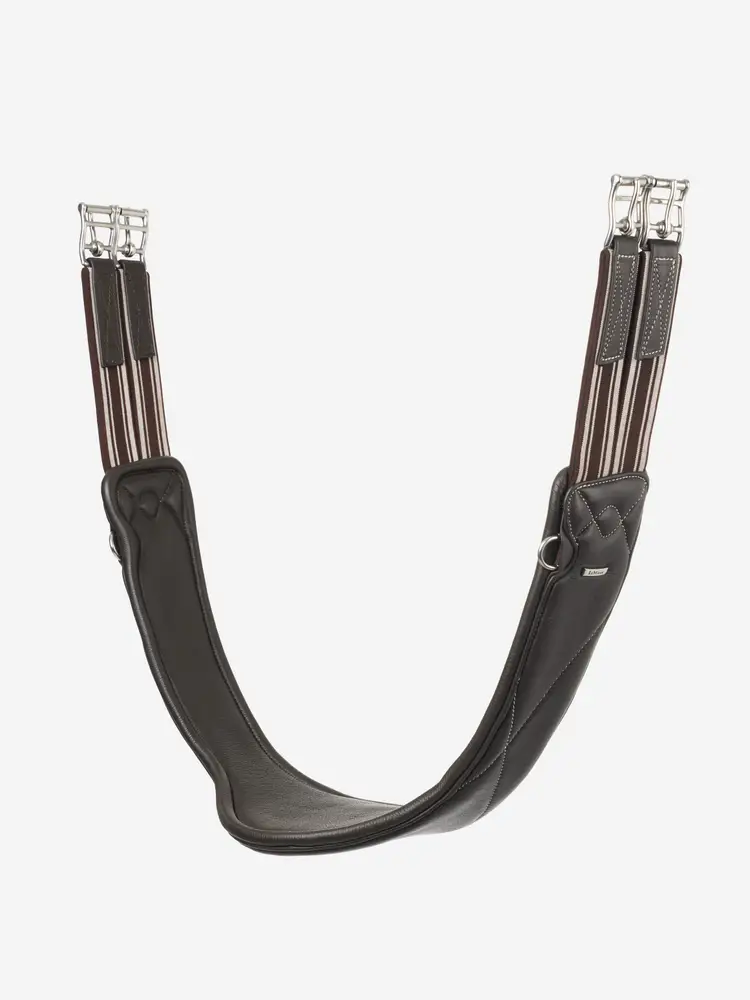 LeMieux Arika Contoured Long Girth-Girths - Hunter - Jumper-LeMieux-Black-40"-Manhattan Saddlery