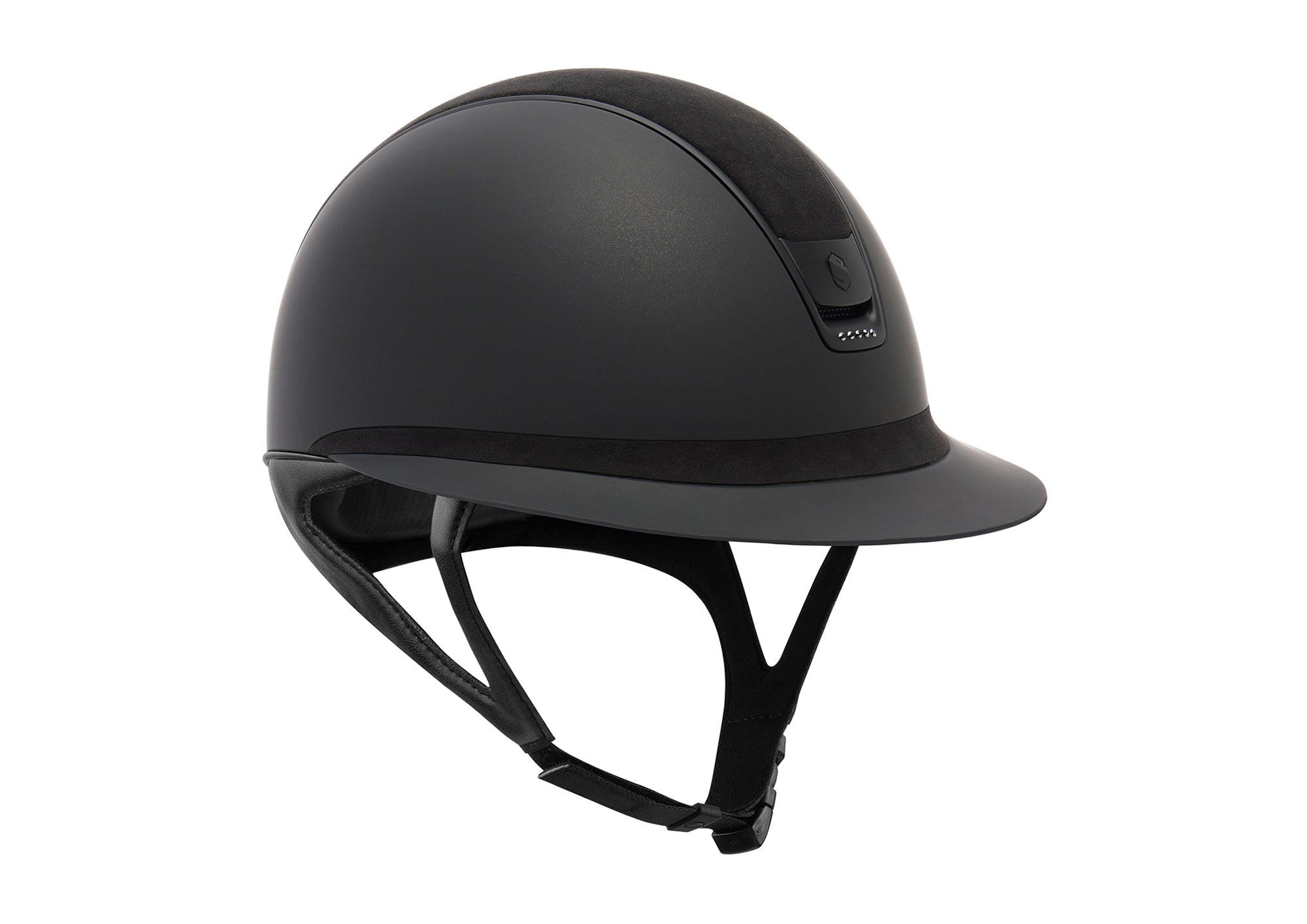 Samshield Alcantara Trim Five-Crystal Miss Shadowmatt 2.0-Helmets - Helmets-Samshield-Black-S-Manhattan Saddlery