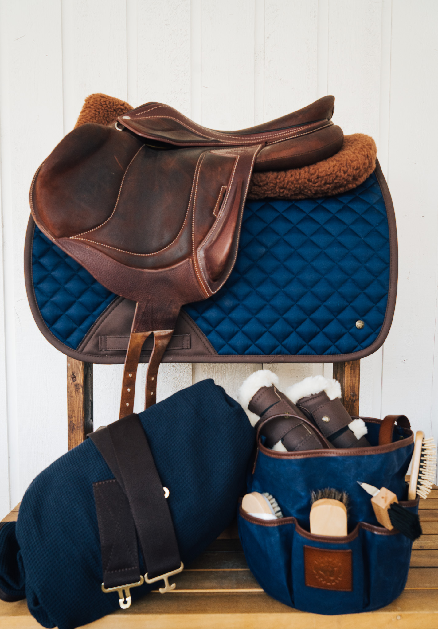 Sixteen Cypress Jumper Pad-Saddle Pads-Sixteen Cypress-White-Manhattan Saddlery