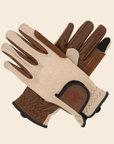 Sixteen Cypress Riding Gloves-Gloves-Sixteen Cypress-Oat/Cognac-6-Manhattan Saddlery