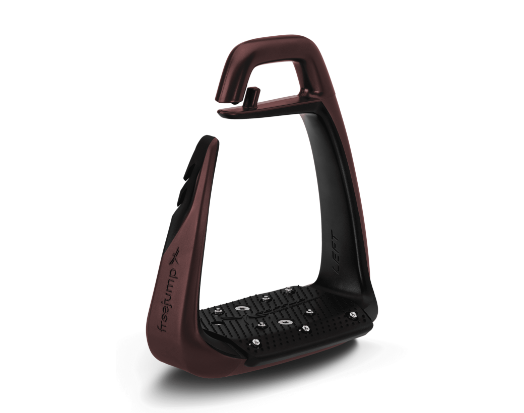 Freejump Soft'Up Classic+ Stirrups-Stirrup Irons-Freejump-Pearl Black/Copper-Manhattan Saddlery