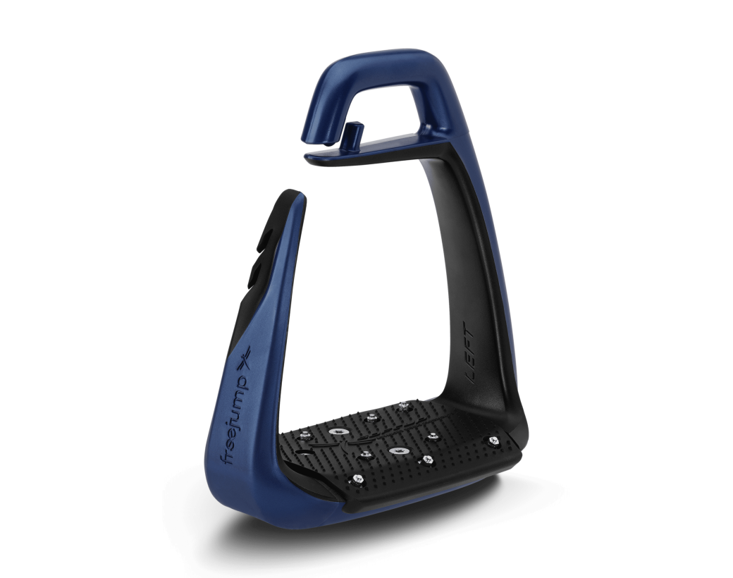 Freejump Soft'Up Classic+ Stirrups-Stirrup Irons-Freejump-Black/Pearl Navy-Manhattan Saddlery