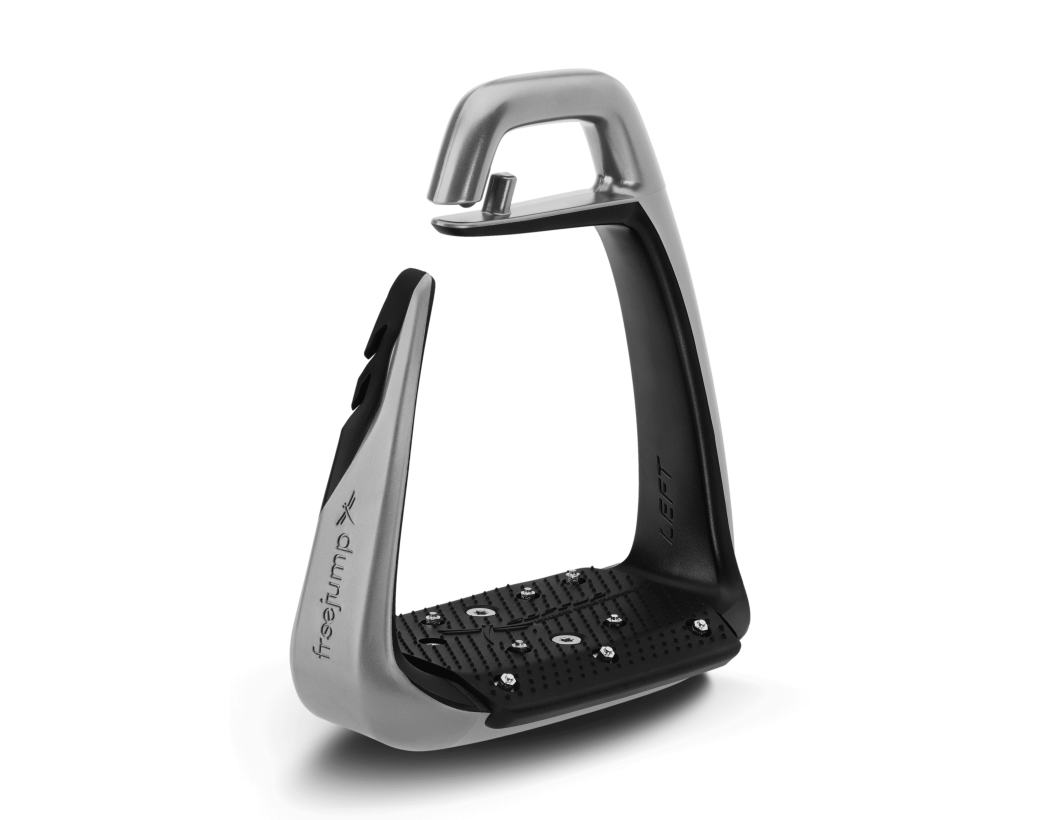 Freejump Soft'Up Classic+ Stirrups-Stirrup Irons-Freejump-Black/Silver-Manhattan Saddlery