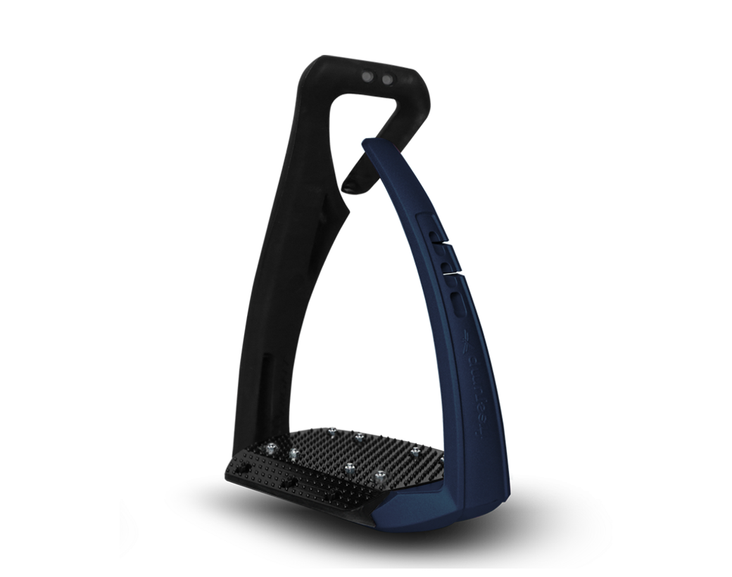 Freejump Soft'Up Pro+ Stirrups-Stirrup Irons-Freejump-Black/Pearl Navy-Manhattan Saddlery