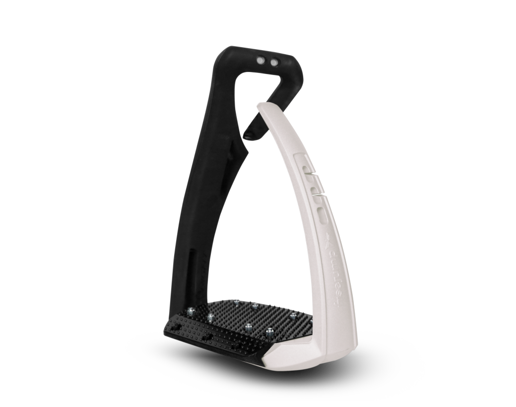 Freejump Soft'Up Pro+ Stirrups-Stirrup Irons-Freejump-Black/Cream-Manhattan Saddlery