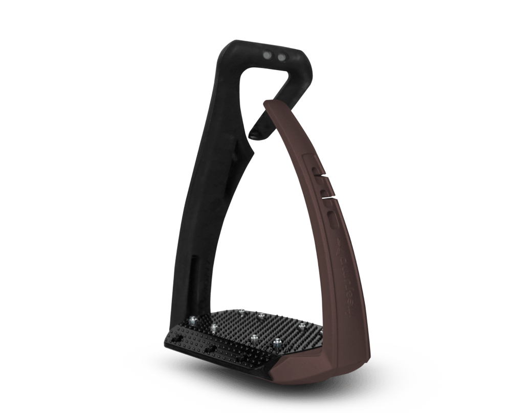 Freejump Soft'Up Pro+ Stirrups-Stirrup Irons-Freejump-Black/Choco-Manhattan Saddlery