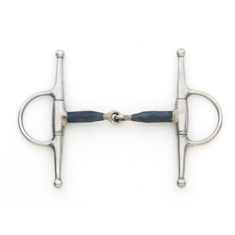 Centaur Blue Steel Medium Weight Eggbutt Full Cheek Bit