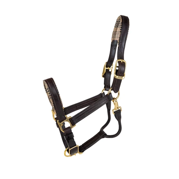 5/A Baker Lexington Leather Halter-Halters - Leather-Jacks Mfg-Cob-Manhattan Saddlery