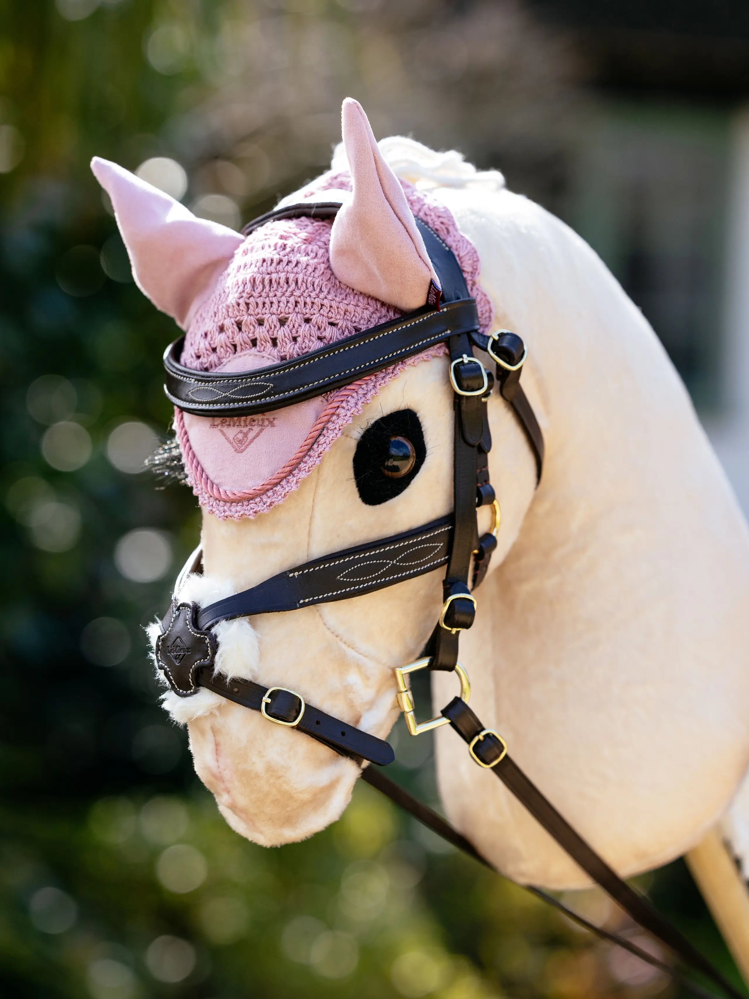 LeMieux Hobby Horse Ear Bonnet Blossom-Gifts - Toys-LeMieux-Blossom-Manhattan Saddlery