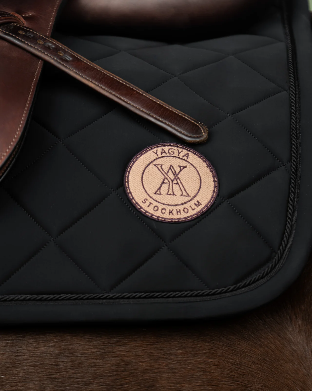 Yagya Performance Saddle Pad-Saddle Pads-Yagya-Black-Full-Manhattan Saddlery