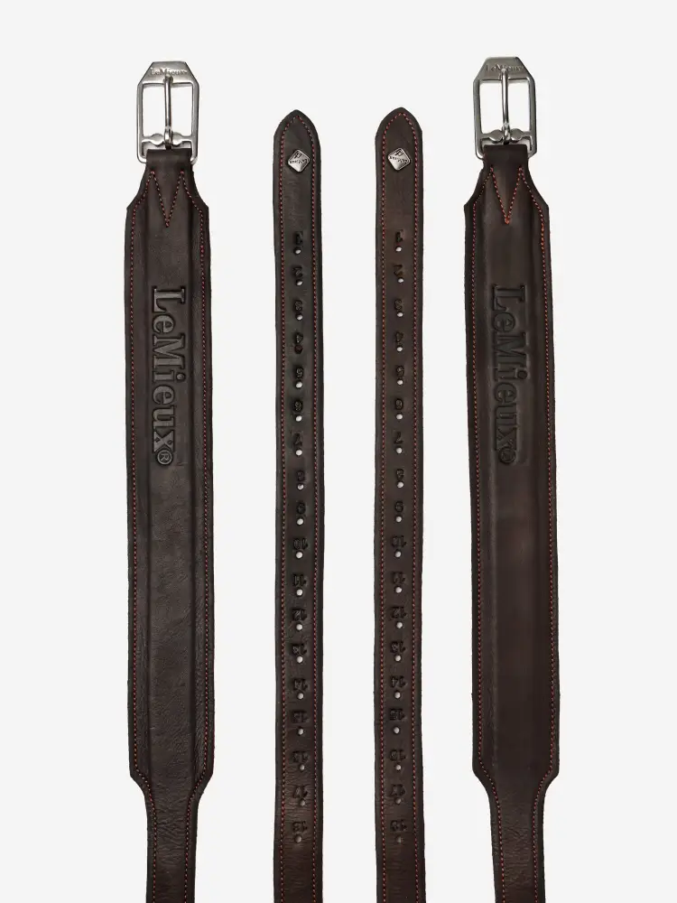 LeMieux Vector Pro Stirrup Leathers-Stirrup Irons & Leathers - Stirrup Leathers-LeMieux-Black-52"-Manhattan Saddlery