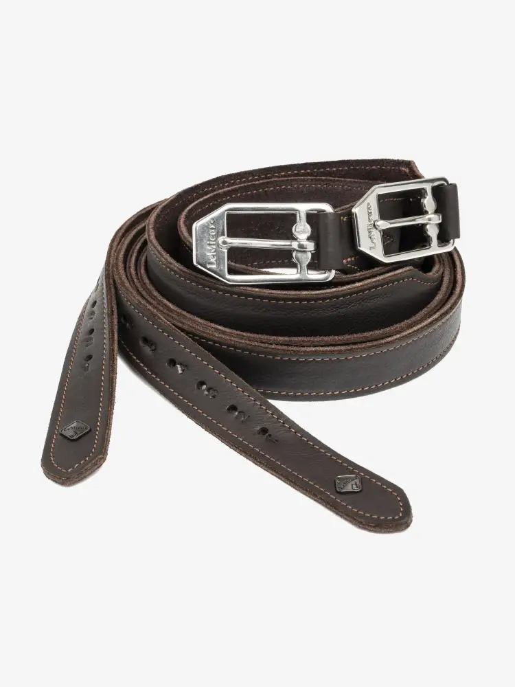 LeMieux Vector Pro Stirrup Leathers-Stirrup Irons & Leathers - Stirrup Leathers-LeMieux-Black-52"-Manhattan Saddlery