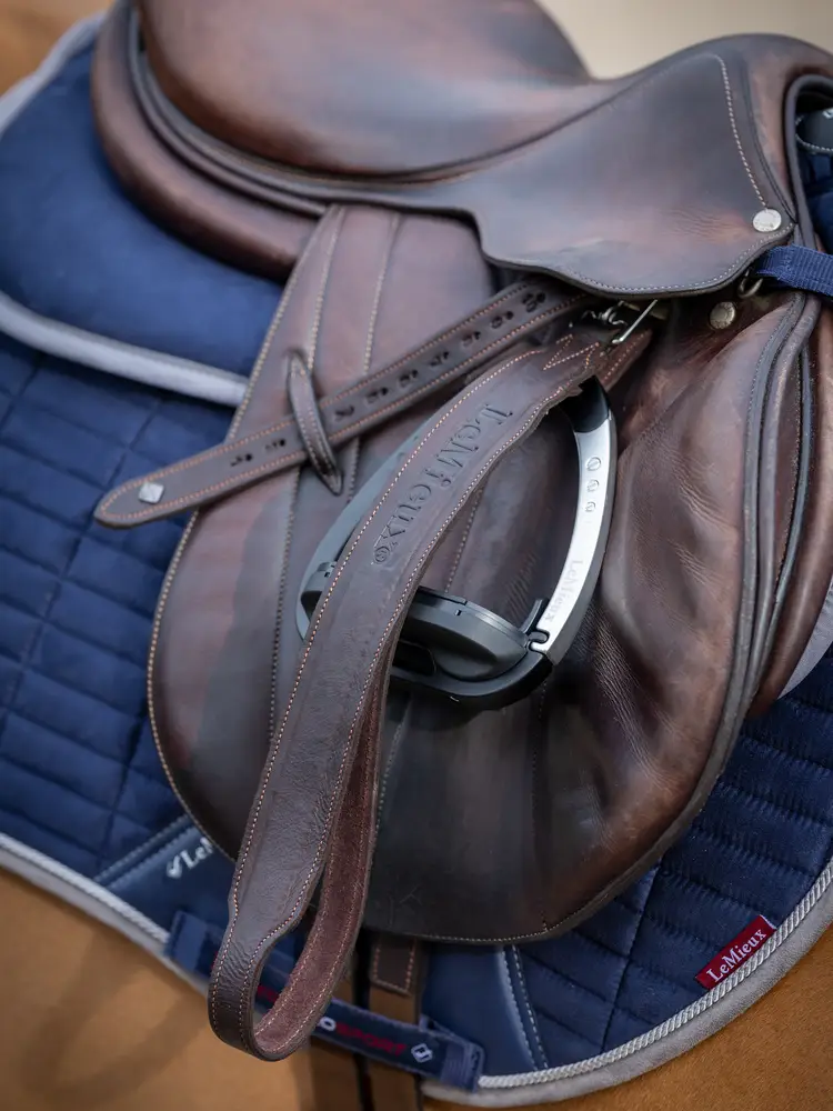 LeMieux Vector Pro Stirrup Leathers-Stirrup Irons & Leathers - Stirrup Leathers-LeMieux-Black-52"-Manhattan Saddlery