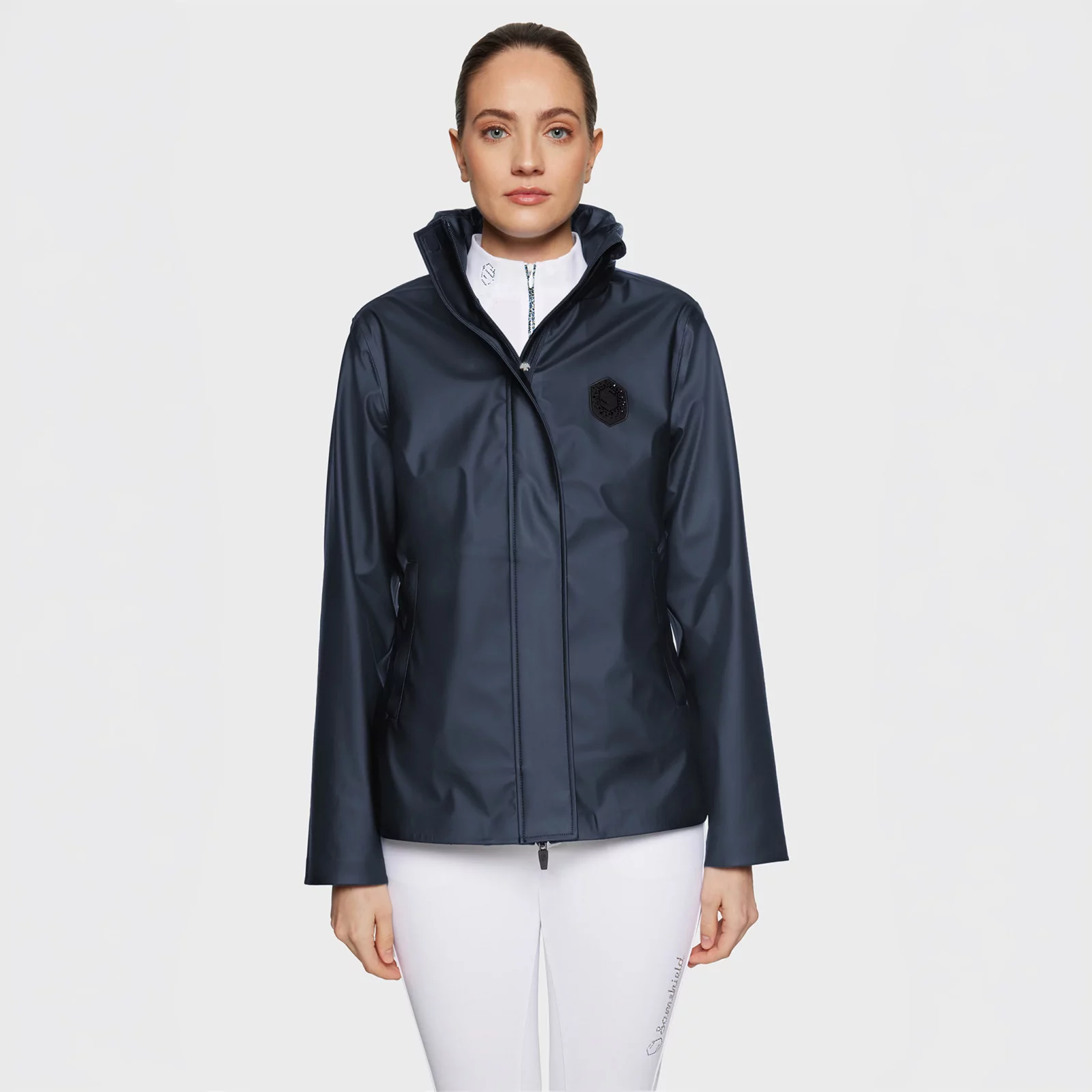 Samshield Ines Rain Jacket-Sportswear - Ladies - Jackets-Samshield-Navy-XS-Manhattan Saddlery