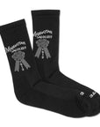 Manhattan Saddlery Logo Knit Socks-Socks-Manhattan Saddlery House Label-Kids-Black-Paddock Boot-Manhattan Saddlery