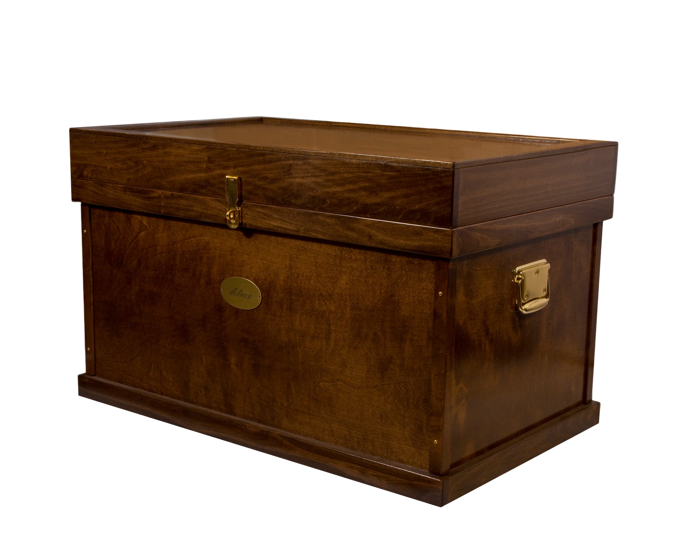 Horsefare Deluxe Tack Trunk-Tack Boxes-Horsefare-Extra Large-Old World Dark Walnut-Manhattan Saddlery
