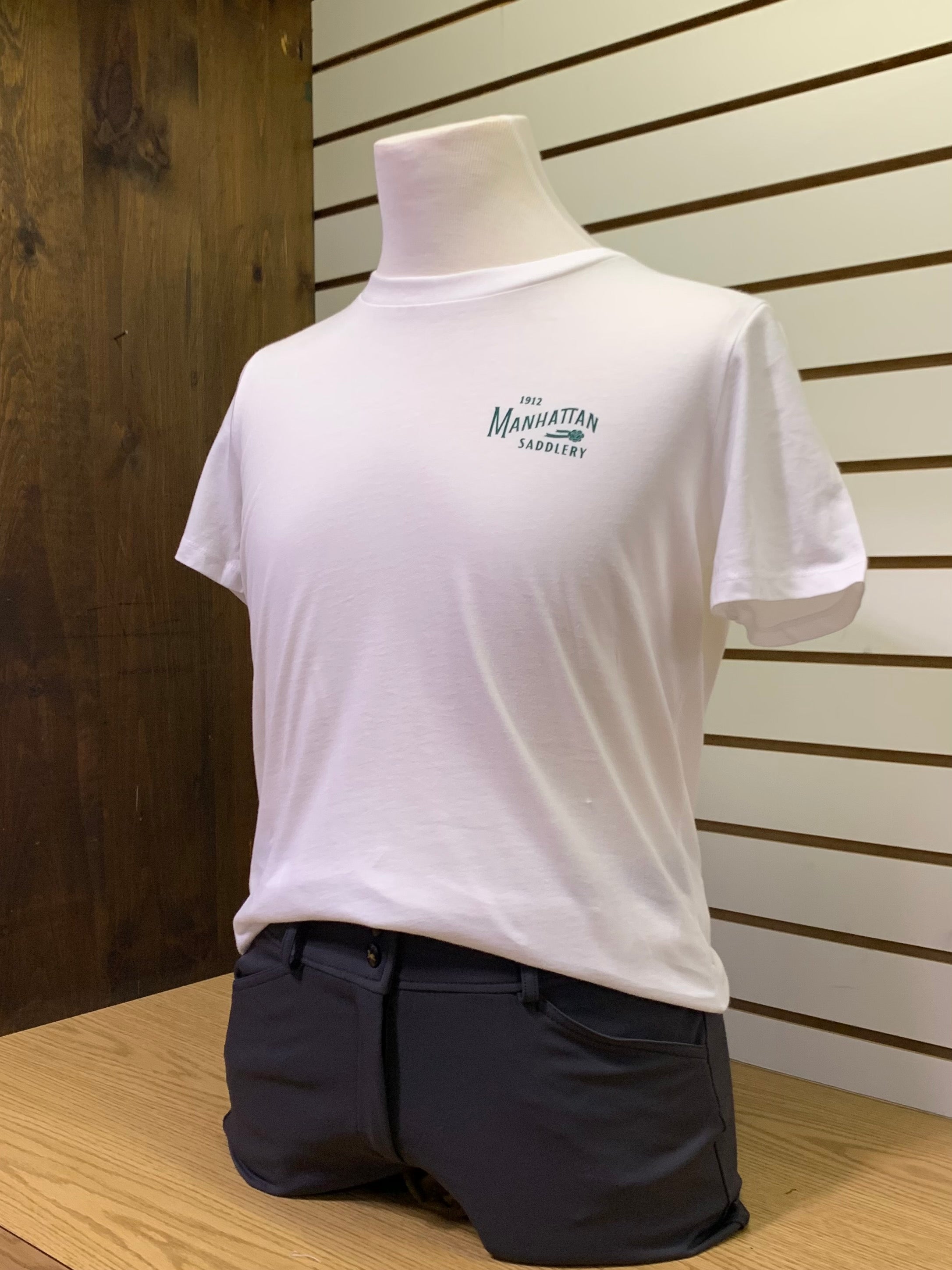 Manhattan Saddlery Classic T-Shirt White-Shirts-Manhattan Saddlery House Label-L-Manhattan Saddlery