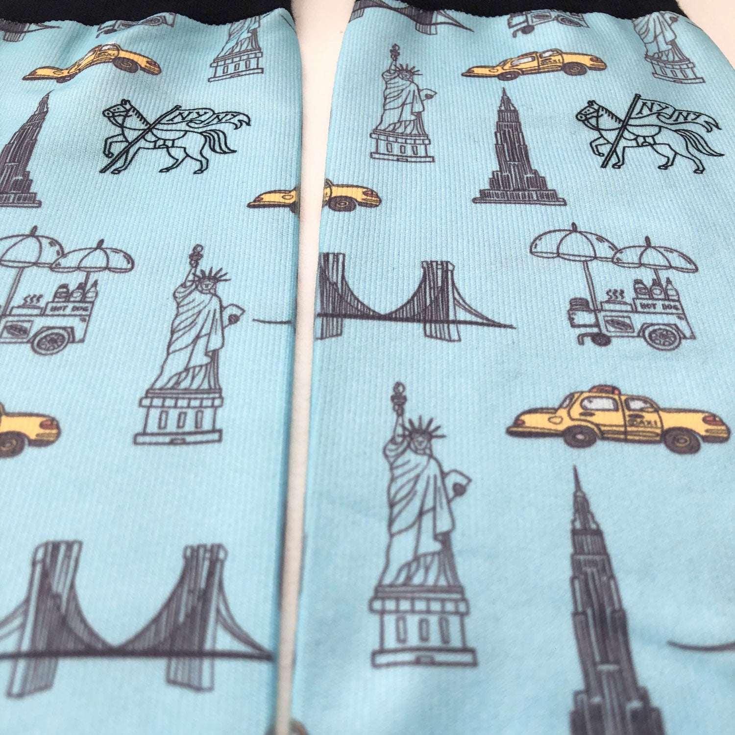 Manhattan Saddlery x Dreamers & Schemers Blue NYC Socks-Socks-Manhattan Saddlery House Label-NYC Blue-Manhattan Saddlery